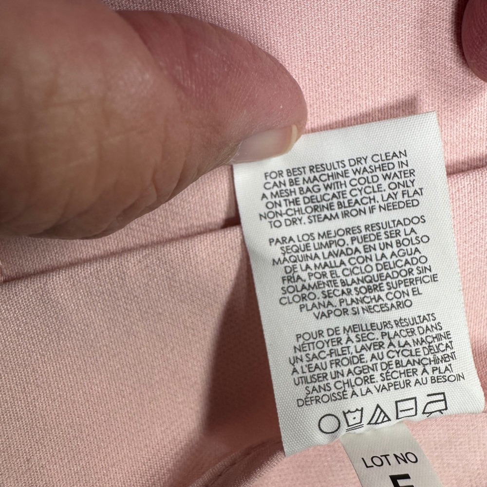 Cabi Grace Blazer 4 Carnation Pink Preppy Career Casual Stretch Cotton Excellent - Picture 12 of 13